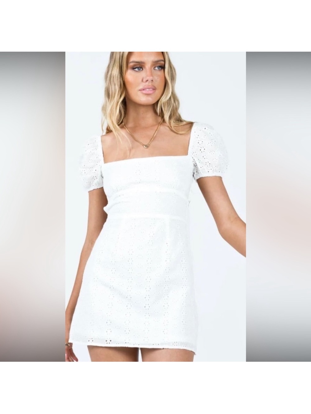 Princess Poly Havena Anglaise Mini Dress White